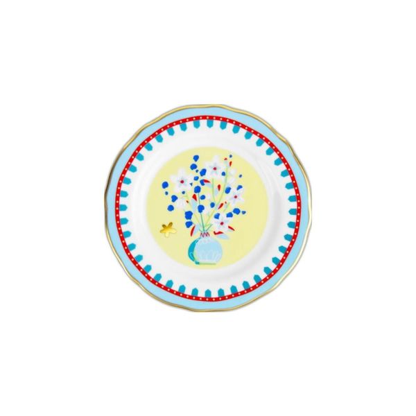 Baci Milano Mamma Mia 16 cm Vazo Desenli Tatlı Tabağı