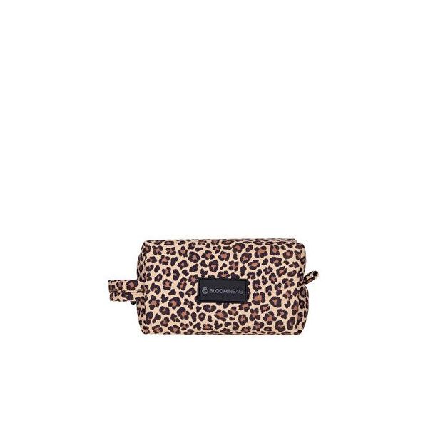 BloominBag Earthy Leopar Desenli Kadın Makyaj Çantası