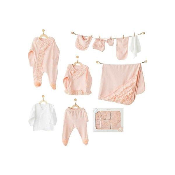 Andywawa AC25311 Newborn Chic Girl 10 Parça Bebek Hastane Çıkışı