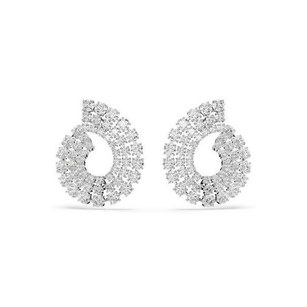 Swarovski 5705834 Matrix Pe Round White-Rhs Küpe