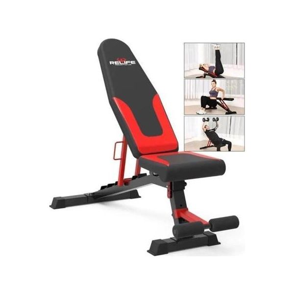 Avessa Relife WB-15023 Siyah/Kırmızı 140x119x65 cm Profesyonel Ağırlık Sehpası
