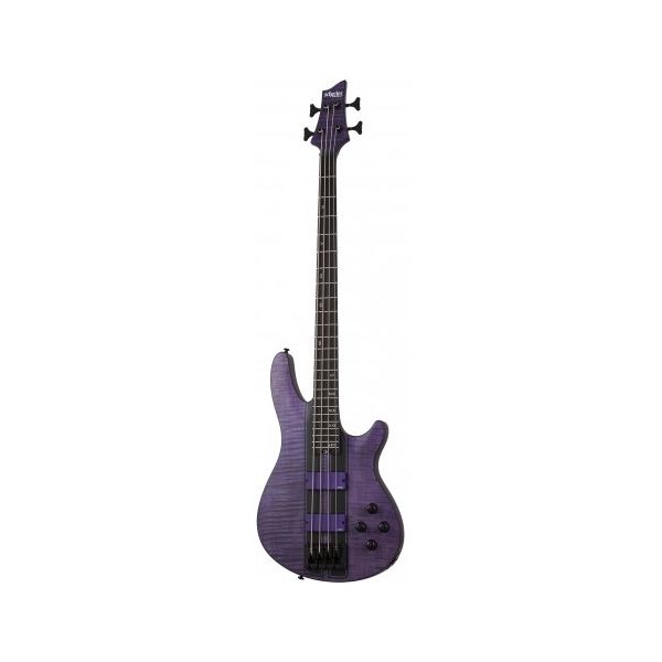 Schecter C-4 GT Satin Trans Purple Bas Gitar