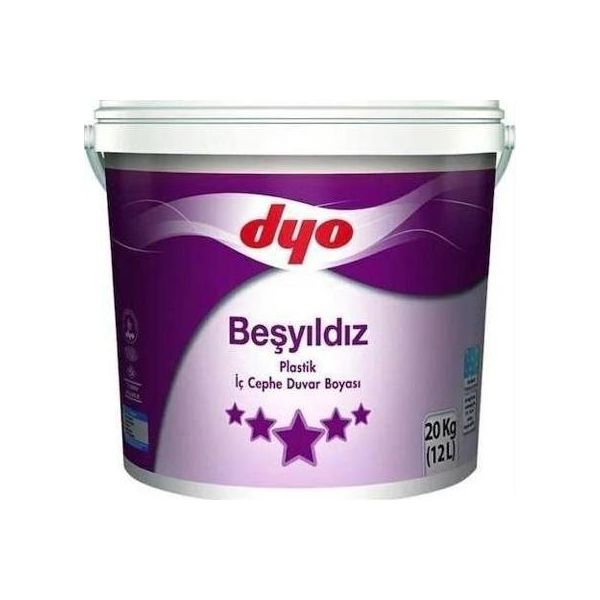 Dyo 20 kg İnci Gri Beşyıldız Plastik İç Cephe Boyası