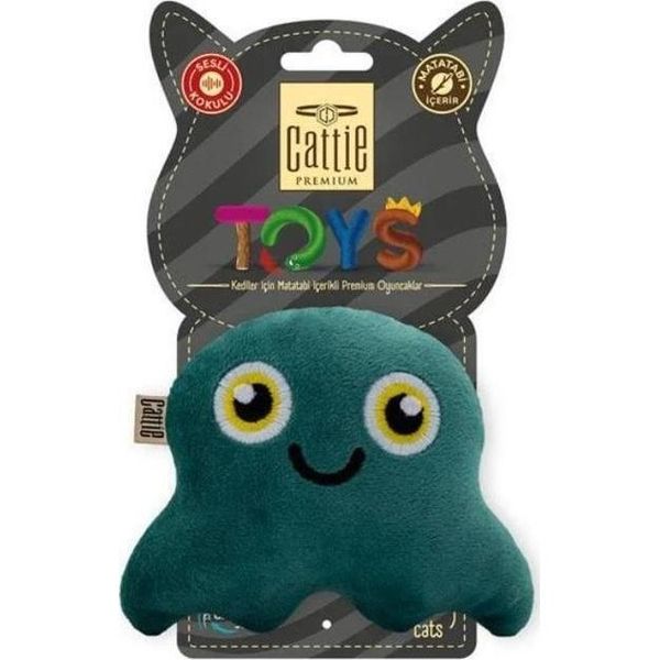 Cattie 11 cm Matatabi İçerikli Peluş Ahtapot Kedi Oyuncağı
