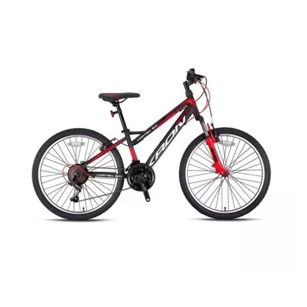 Kron Vortex 3.0 26 Jant 21 Vites V-Fren Çelik Siyah Kırmızı Vitesli Çocuk Bisikleti