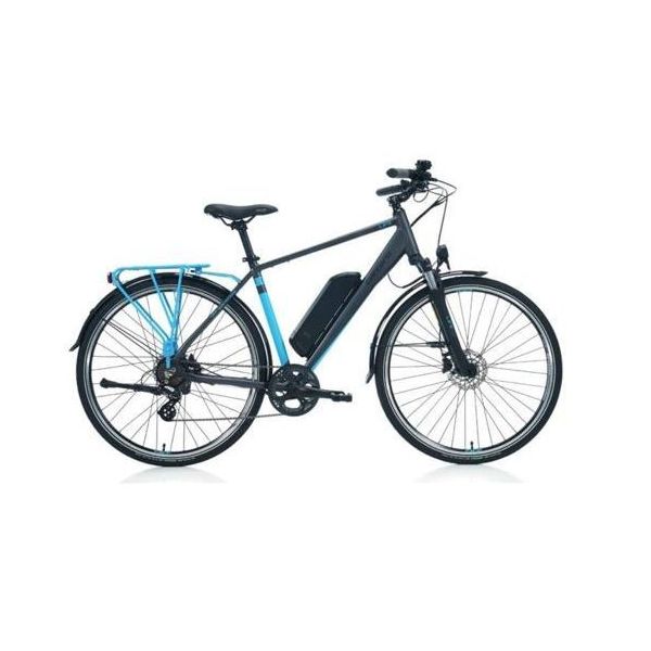 Carraro E-Line Elife 2.1 470H HD 28 Jant 7 Vites Mat Antrasit-Mavi-Siyah Erkek Şehir Bisikleti