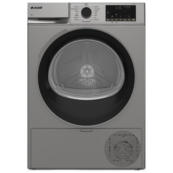 Arçelik 901 KMX S 9 kg Gümüş Çamaşır Kurutma Makinesi