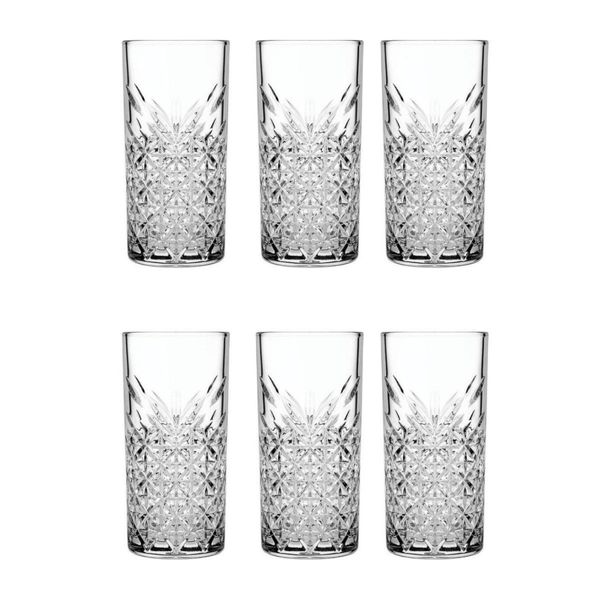 Paşabahçe 52820 Timeless 6 Adet Long Drink 295 CC Meşrubat Kokteyl Bardağı