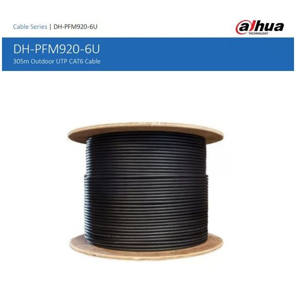 Dahua PFM920-6UN UTP Cat 6 Dış Ortam Bakır Kablo