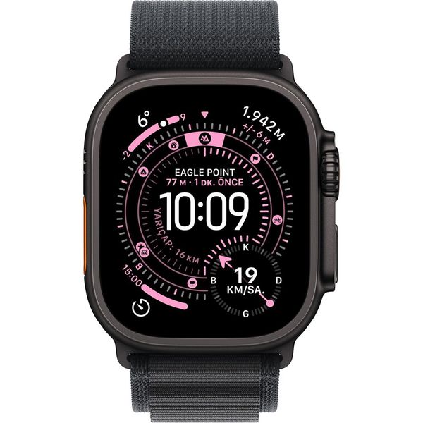 Apple Watch Ultra 3 GPS + Cellular 49 mm Siyah Titanyum Kasa Siyah Alpine Loop Kordon Akıllı Saat