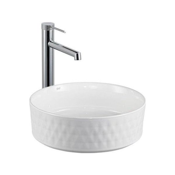 Lena E-W5001 Beyaz Tezgahüstü Lavabo