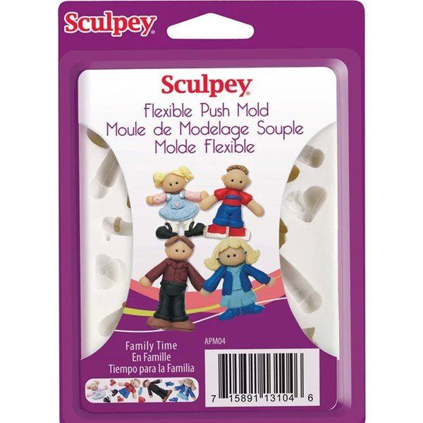 Sculpey Flexible Push Mold Pushmold Aile APM04 Esnek Model Kalıbı
