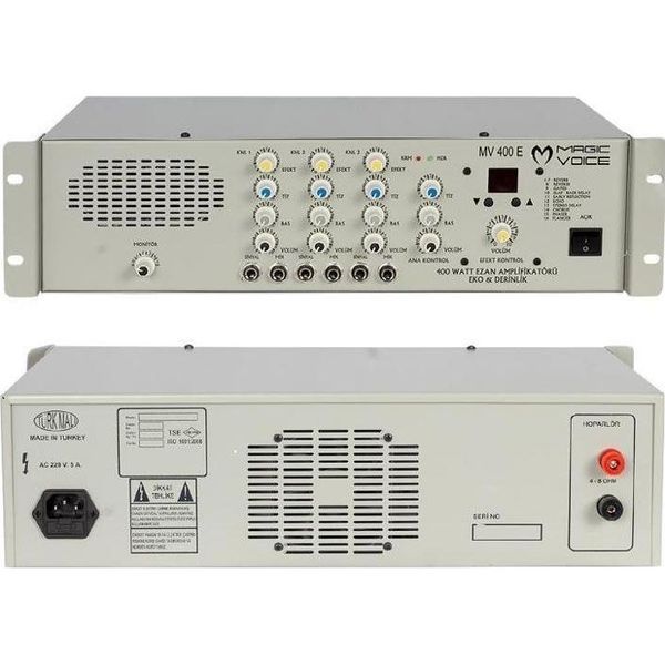 Magicvoice MV-400EF 400W 3 Mikrofon Girişli Trafosuz Amfi
