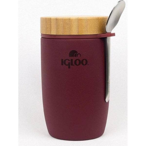 Igloo Bamboo Yemek Termosu 500Ml-Bordo