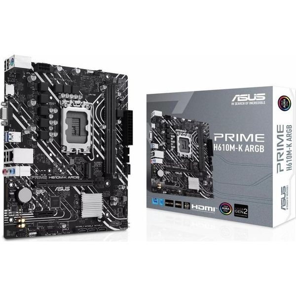 Asus Prime H610M-K ARGB Intel LGA1700 DDR5 Micro ATX Anakart