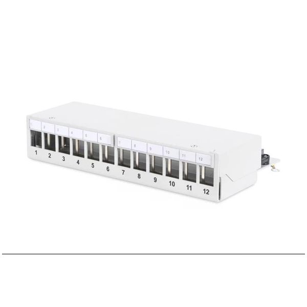 Assmann Açık Gri 12 Port Zırhlı Modüler Patch Panel