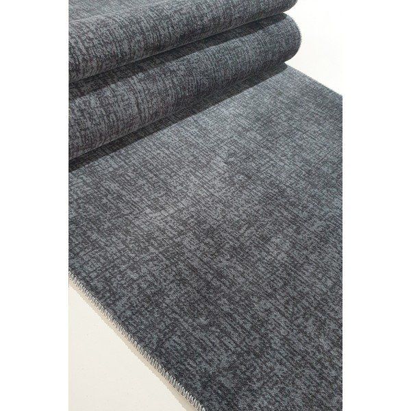 Babilhome Babil Home Kaymaz Tabanlı Kesme Rulo Protokol Antrasit Siyah 80x410 cm Yolluk
