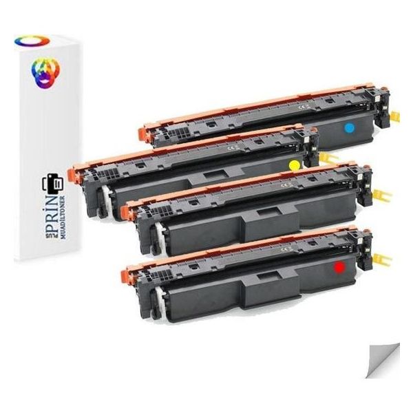 Canon CRG-069 I-Sensys LBP673CDW 4 Renk Chipli Muadil Toner Takım