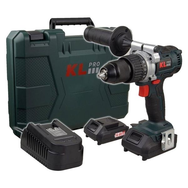 Klpro KL Pro KLNM18B-20 18 V 2.0 Ah Li-Ion Çift Akülü Kömürsüz Profesyonel Şarjlı Matkap