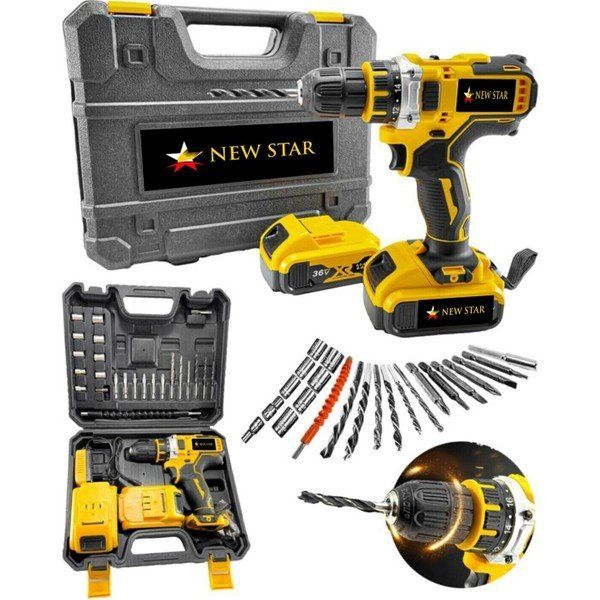 Tekno Trust Pro XXC-Line 36 W 5 Ah Darbesiz Vidalama Şarjlı 27 Parça Matkap