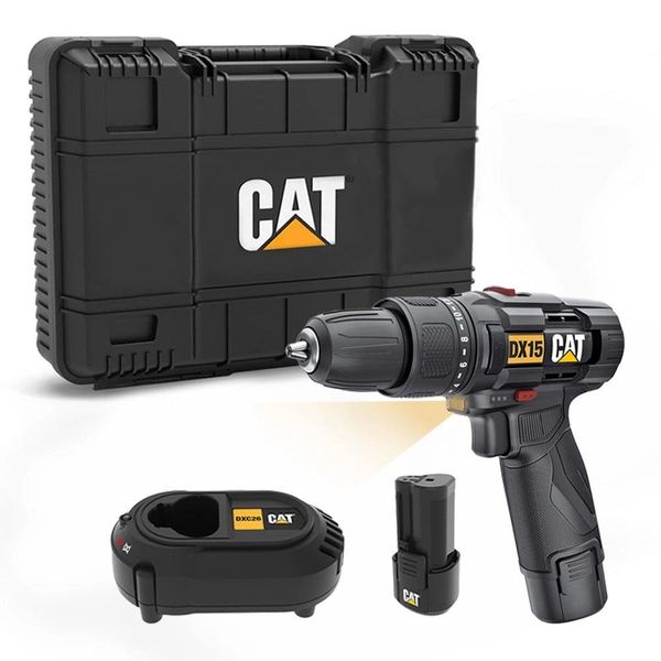 Cat DX15.1 12 V Li-Ion Çift Akülü Profesyonel Şarjlı Darbeli Matkap