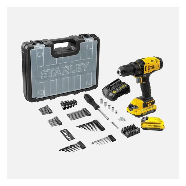 Stanley SCD700D2KA 18 V 2x2 Ah Akülü Darbesiz Matkap