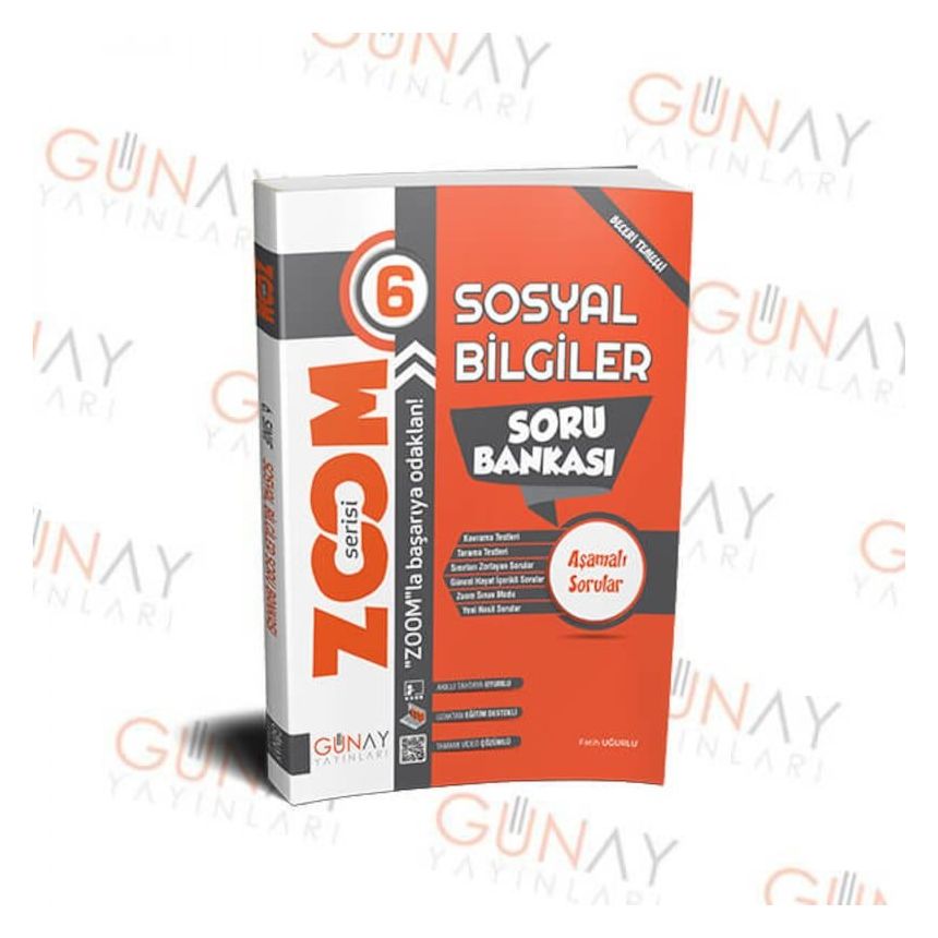 6.Sınıf Zoom Serisi Sosyal Bilgiler Soru Bankası-Günay Yayınları