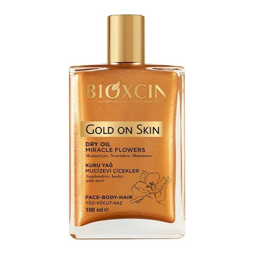 Bioxcin Gold On Skin 100 ml Altın Parıltılı Kuru Yağ