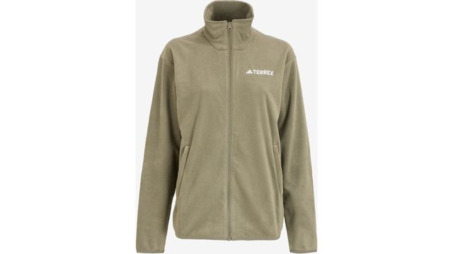Adidas JX5069 MT ESS FZ FL Düz Yeşil Erkek Polar Sweatshirt