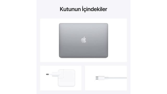 Apple Macbook Air MGN73TU-A M1 8GB Ram 512GB SSD macOS 13 inç Uzay
