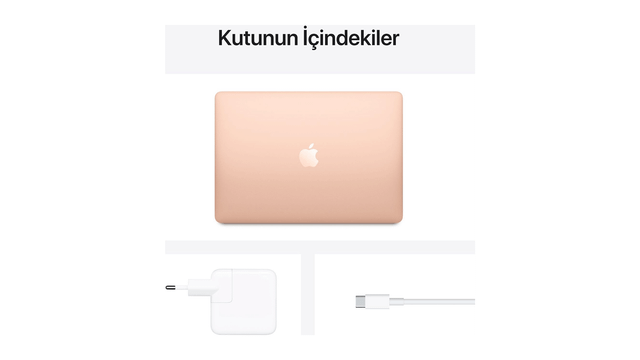 Apple Macbook Air MGND3TU-A M1 8GB Ram 256GB macOS 13 inç Altın