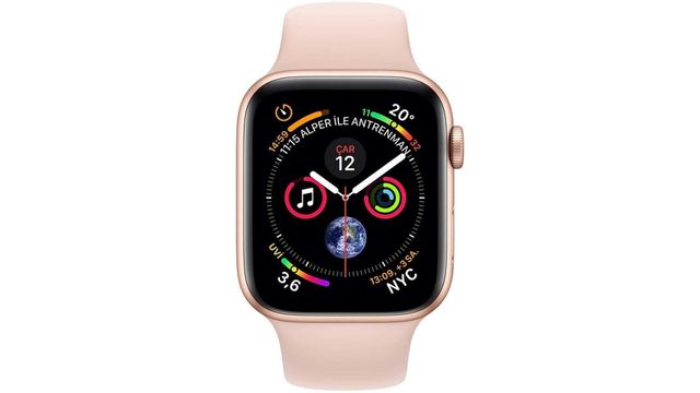 Apple Watch Series 4 44 mm Nabız Ölçer GPS Bluetooth 5.0 Akıllı