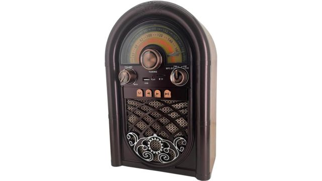 CoverZone R-1950-BTL Retro Radyo Koyu Kahverengi Taşınabilir