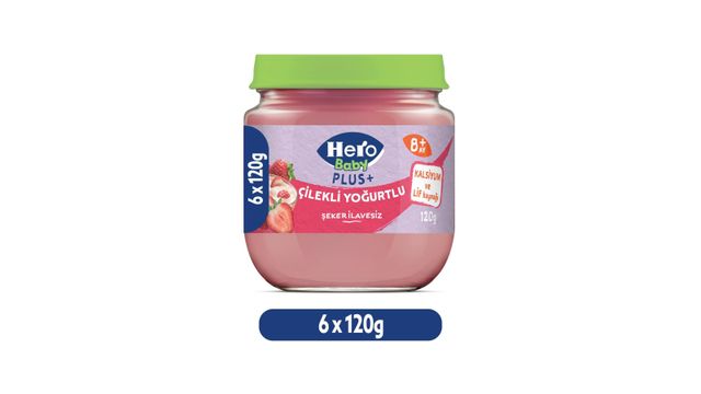 Hero Baby Plus Çilekli Yoğurtlu 6x120 gr Kavanoz Mama Fiyatları