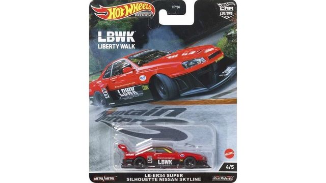 Hot Wheels HCJ81 Car Culture LB-ER34 Super Silhouette Nissan