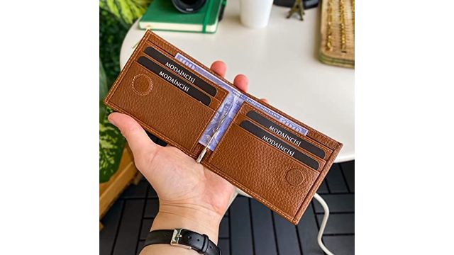 Modica Edusa Hakiki Deri Mıknatıslı Para Klipsli Slim Taba Erkek