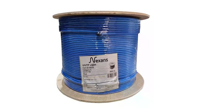 Nexans NEX1611TB5 CAT6 500 m 23AWG 0.58 mm UTP Mavi Makara Kablo