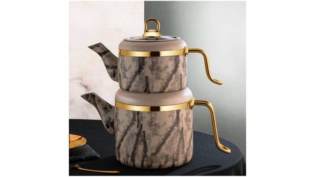 Özlife 1031 Vigo Krem Aile Boy Granit Çaydanlık Fiyatları