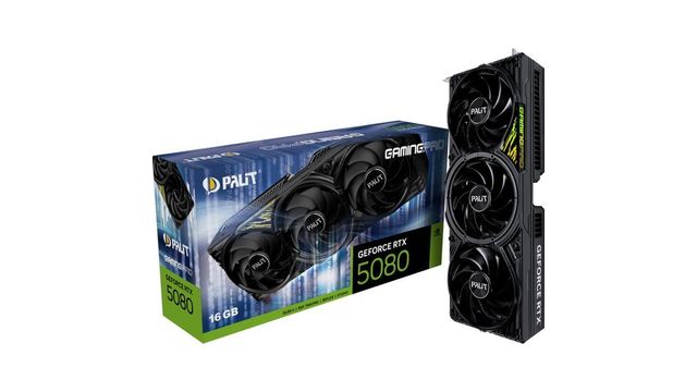 Palit GeForce RTX 5080 GamingPro NE75080019T2-GB2031A 16GB GDDR7
