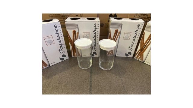 Paşabahçe 43736 Vakumlu Cam Kavanoz Cam 2'li Erzak Saklama Kabı