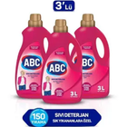 ABC Renklilere Özel 3x3 lt Sıvı Çamaşır Deterjanı