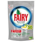 Fairy Platinum 50 Yıkama Limon Kokulu Bulaşık Makinesi Deterjanı Kapsülü