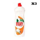 Fairy Portakal 3x650 ml Bulaşık Deterjanı