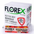 Florex  Çilek Kokulu Büzgülü Büyük Boy Çöp Torbası 65 X 70 cm 25 Rulo