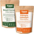 Taxo Coffee 2x200 gr Kağıt Filtre Etiyopya Brezilya Filtre Kahve