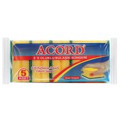 Acord 2x5 Adet Oluklu Bulaşık Süngeri