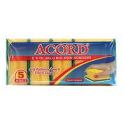 Acord Oluklu 5 Adet Bulaşık Süngeri