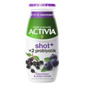 Activia 80 ml Kara Mürver Ve Yaban Mersinli Shot