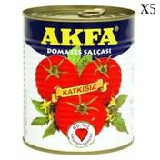 Akfa Domates Salçası Teneke 5 x 830 gr