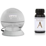 Akscent Küre Koku Makinesi Işıklı ve 200 ml Angelcw Koku Kartuşu Seti
